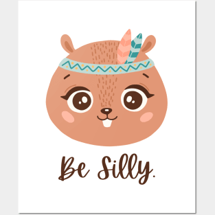 Boho Baby Squirrel Posters and Art